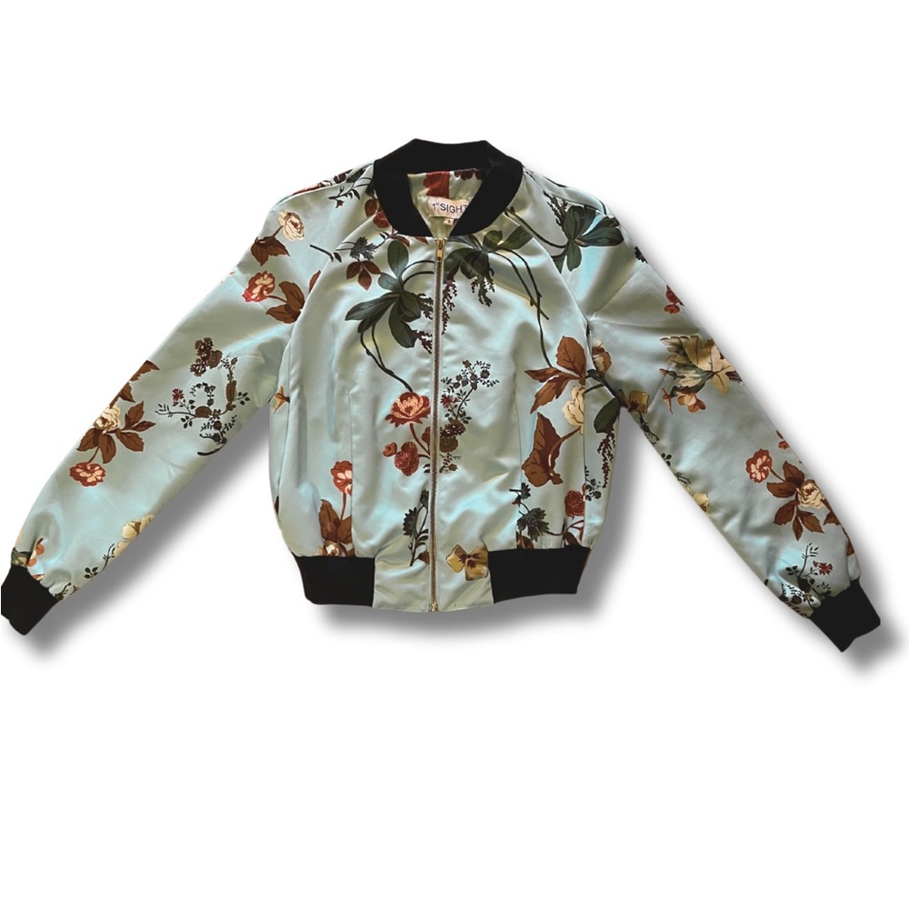 1st Dibs Floral Bomber Jacket